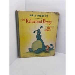 Walt Disney's Story of The Reluctant Dragon Vintage Children's Book